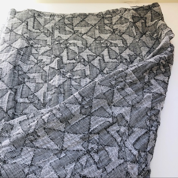 NWT O’Neilly Woven Patterned Linen Blend Skirt - Picture 8 of 8